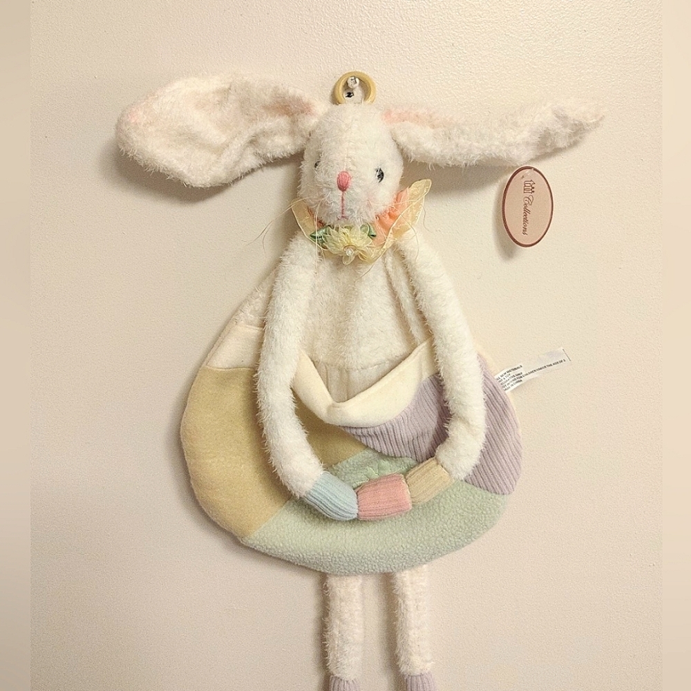 Vintage Tii Collection Hanging Bunny Bag Long Legs Easter Decor Pastel Colors